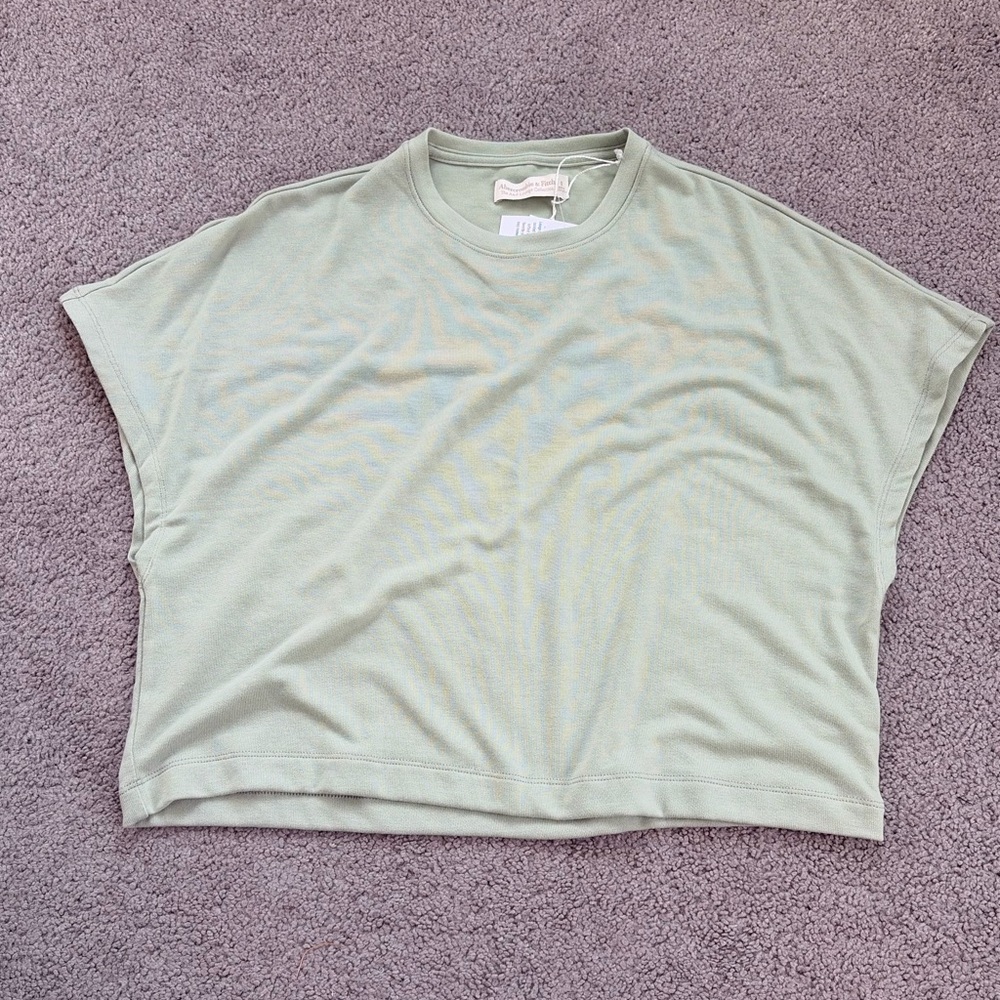 Abercrombie & Fitch Light Sage Crewneck Tee - Picture 2 of 5
